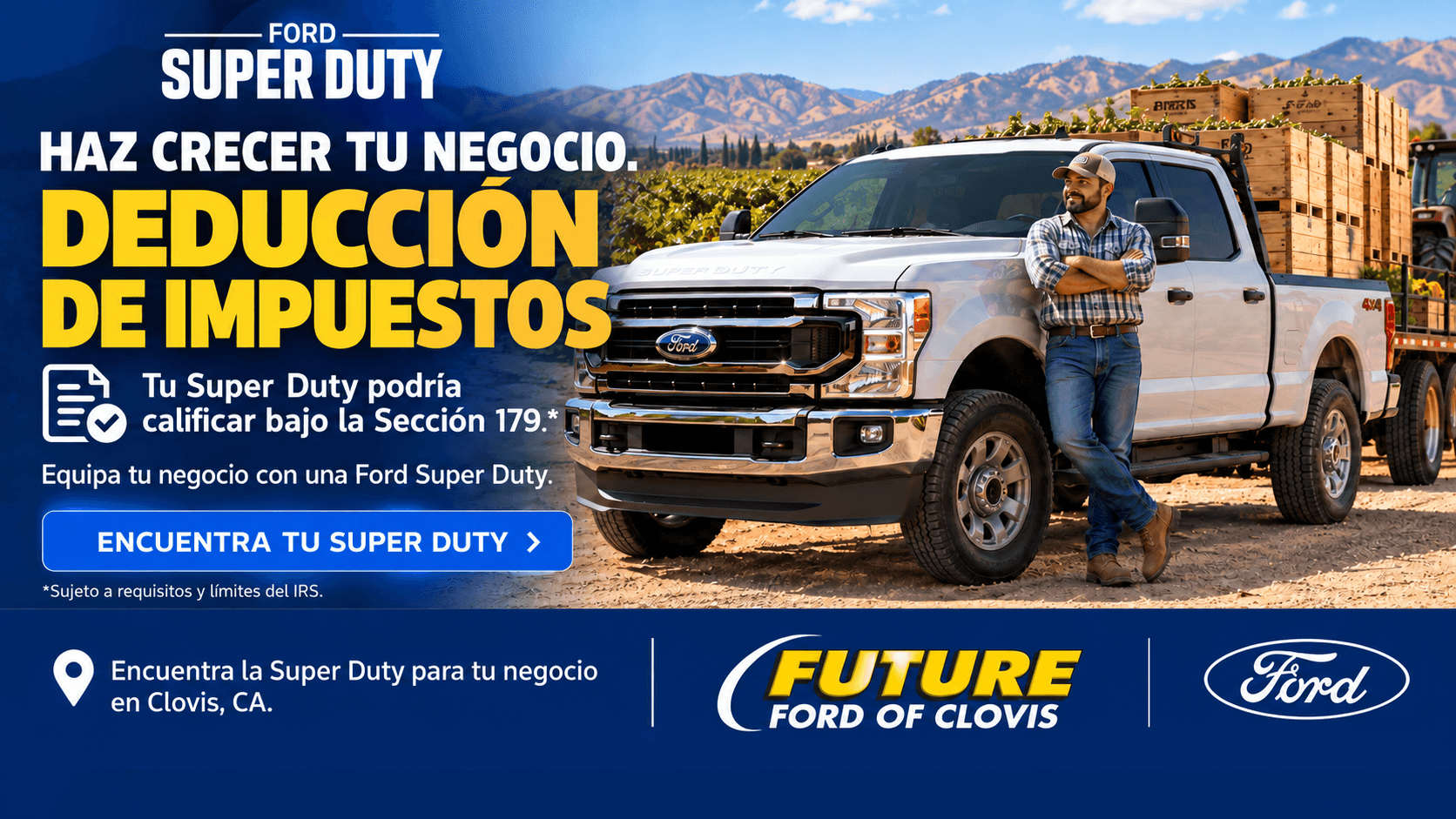 Future Ford of Clovis Deducción fiscal de la sección 179
